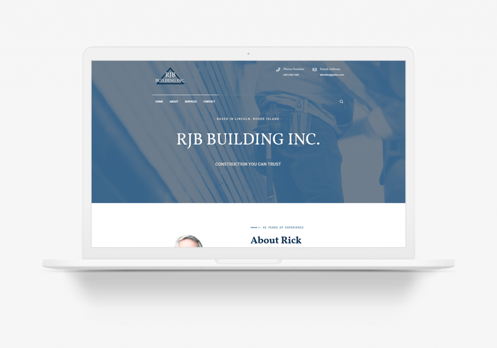 RJB Building Inc. Landing Page
